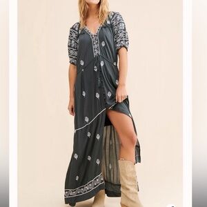 Free‎ people Riley Embroidered Maxi Dress
